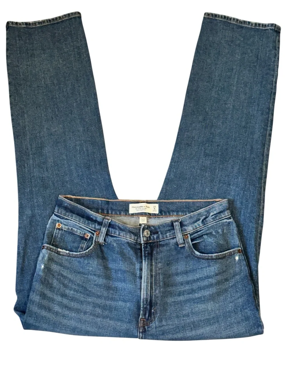 Abercrombie & Fitch The Ankle Straight Ultra High Rise Curve Love sz. 8/29